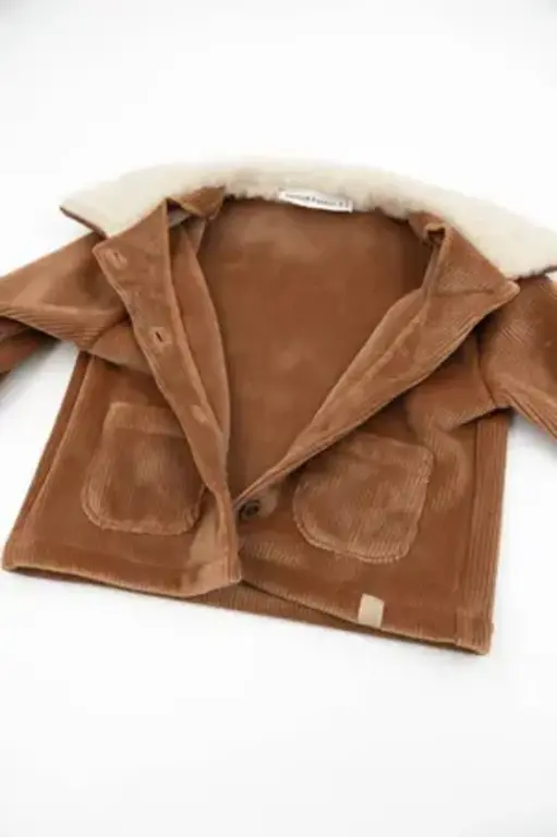 Bamboom Curderoy / Alpaka Jas - Tan Camel