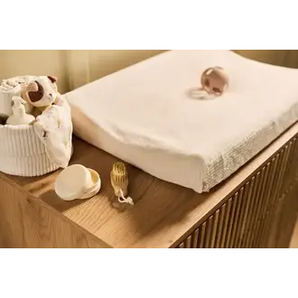 Jollein Aankleedkussenhoes 50x70cm Cloudy Rib - Oatmeal