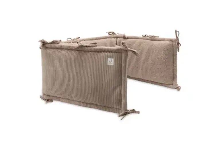 Jollein Boxbumper 180x30cm Cloudy Rib - Milky Coffee