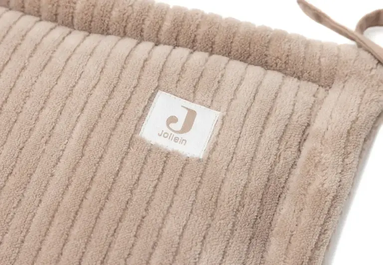 Jollein Boxbumper 180x30cm Cloudy Rib - Milky Coffee