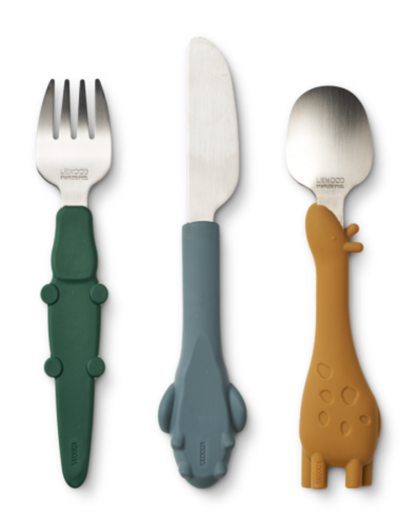 Liewood Tove All Together Cutlery Set - Golden Caramel Mix