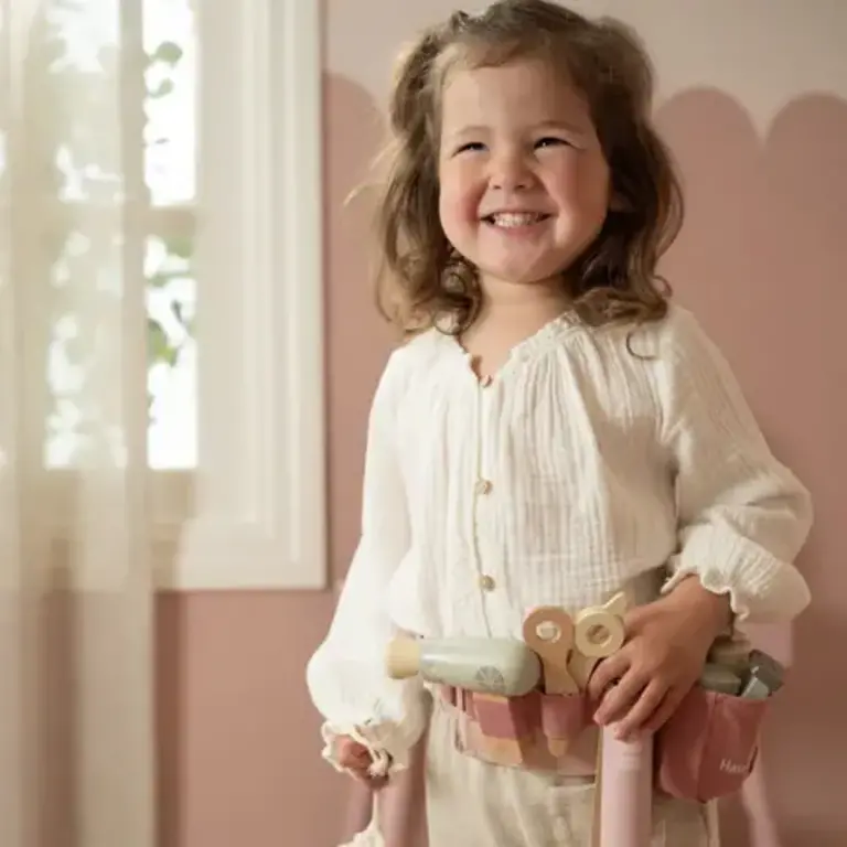 Little Dutch Houten kappersset – Roze