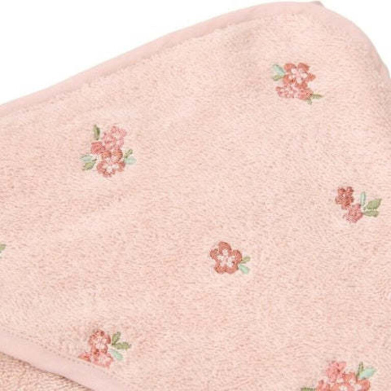 Little Dutch Badcape geborduurd Blossom - 75x75cm