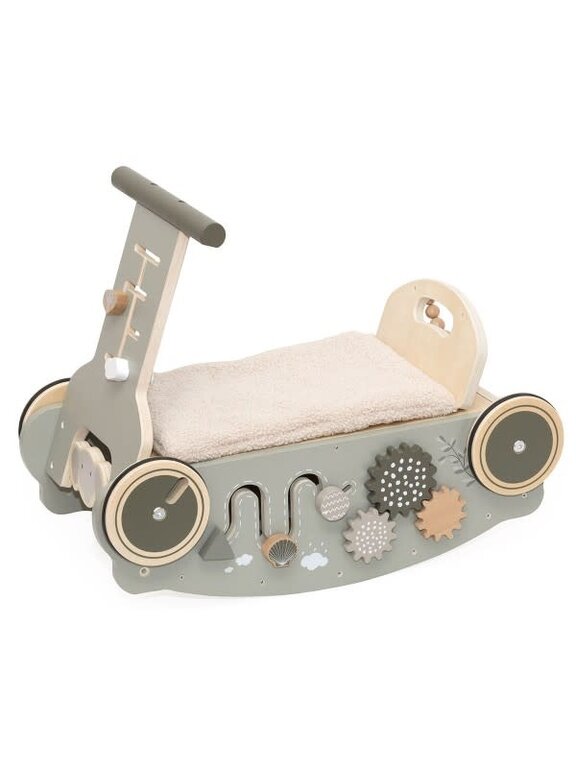 Label Label 3 in 1 Rocker, Walker and Car - Olive Green