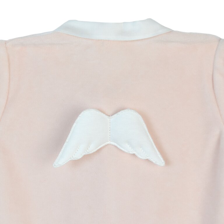 BabyGi Angel Footie - Peach Pink