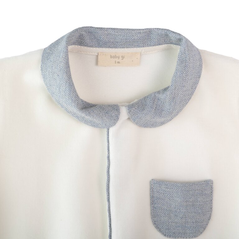 BabyGi Warley Footie Ivory