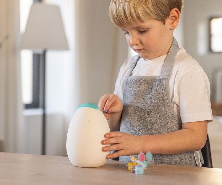 Timboo Kids Apron - Waterproof - 38x49cm - Moon Blue