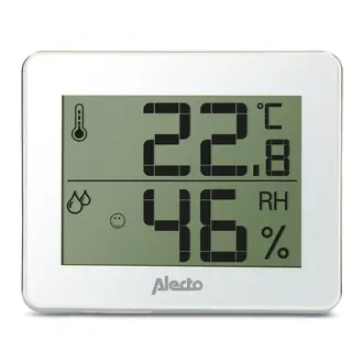 Alecto Weather Station - Hygrometer & Thermometer - wit/zilver