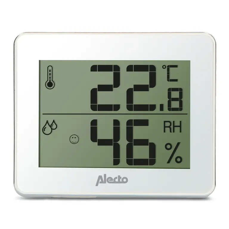 Alecto Weather Station - Hygrometer & Thermometer - wit/zilver