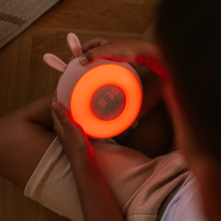 Mary's Alarm Clock/Led Light - Bunny Pink