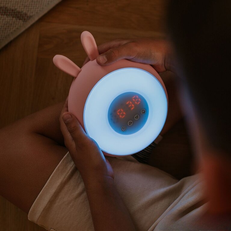 Mary's Alarm Clock/Led Light - Bunny Pink
