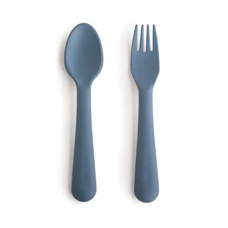 Mushie Fork & Spoon - Twilight Blue