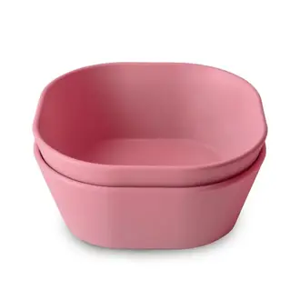Mushie Bowl Square - Dusty Rose (2PCS)