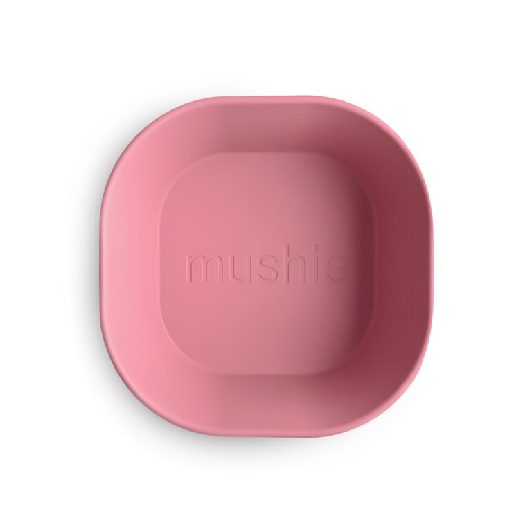 Mushie Bowl Square - Dusty Rose (2PCS)