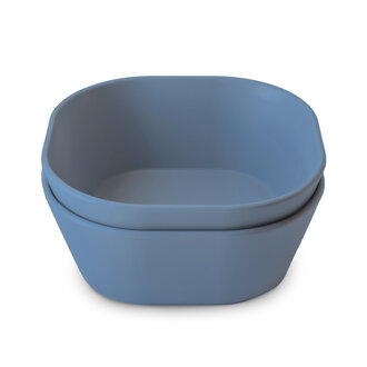 Mushie Bowl Square - Twilight Blue (2PCS)