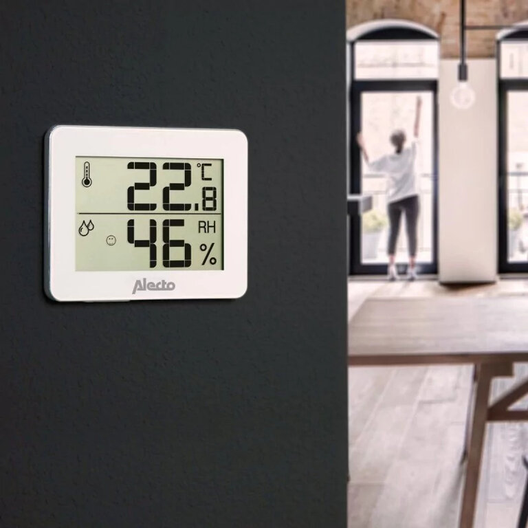 Alecto Weather Station - Hygrometer & Thermometer - wit/zilver