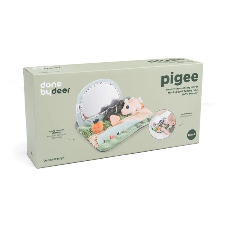 Done by Deer Tummy Time Sensory Mirror - Tiny Farm - Colour Mix
