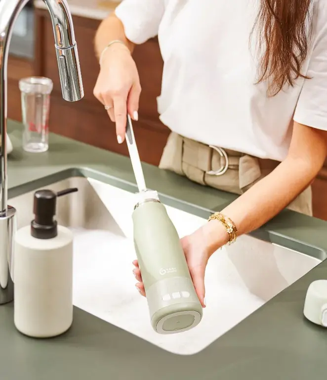 Babymoov Draagbare flessenwarmer Moov & Feed - Sage Green