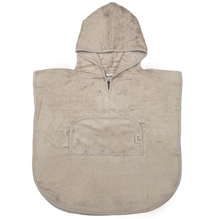 Timboo Poncho V-Neck (2-4Y) - Feather Grey