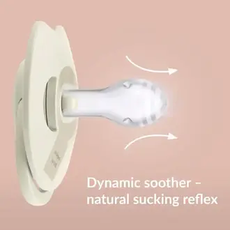 Difrax Fopspeen Dynamisch 6-18 maanden Prime Coconut/Ivory