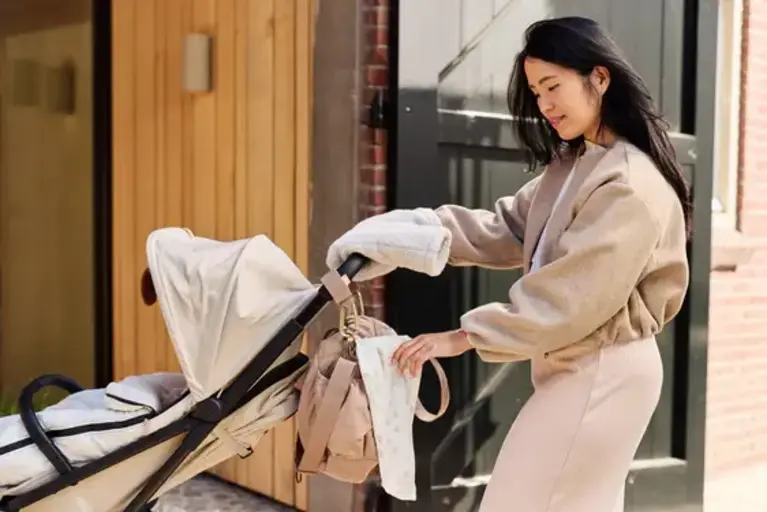 Jollein Tassenhaak Kinderwagen - Milky Coffee