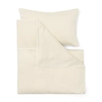 Poetree Kids Beige Dekbedovertrek & kussensloop in zacht jersey