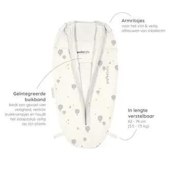 Puckababy The Original - Mini 3/6 M - Cotton -  Balloons