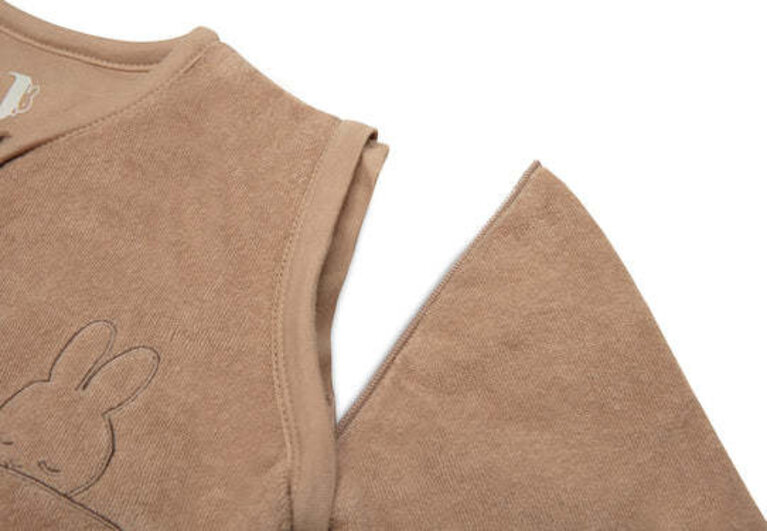 Jollein Baby Slaapzak met Afritsbare Mouw 90cm Sleepy Miffy Terry - Biscuit