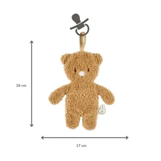 Nattou Teddy Baby Fopspeendoekje - 26 cm - Beige