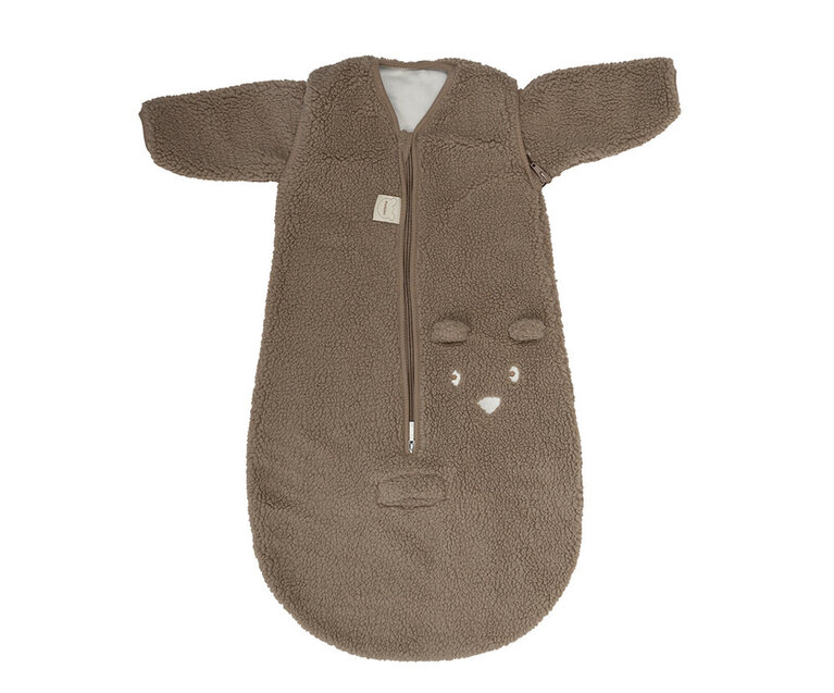 Pericles Slaapzak Bear Creme - 60 cm - Met Mouw - Autostoelcompatibel