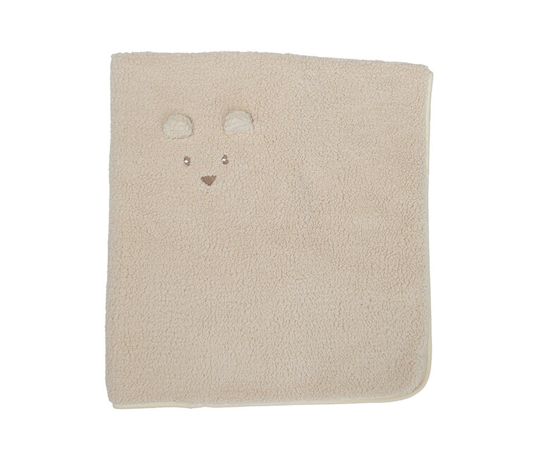Pericles Deken Wieg Bear Creme - 75 x 100 cm