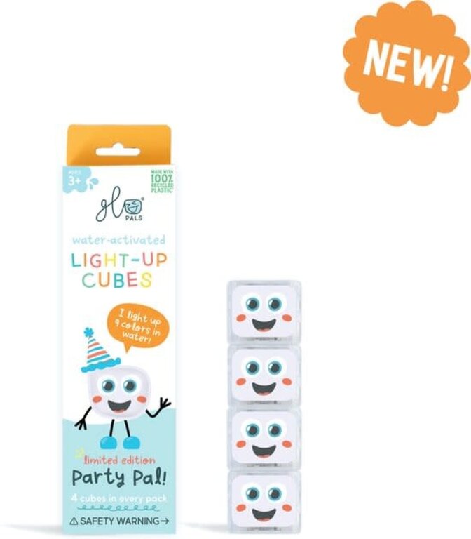 Glo Pals Light Up Cubes - 4pcs - Party