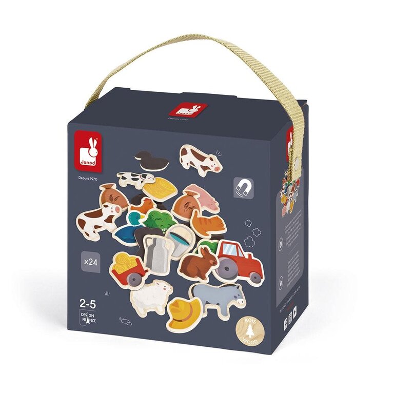 Janod Magneten Boerderijj 24Pcs