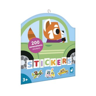 Janod Voertuigstickers 200Pcs