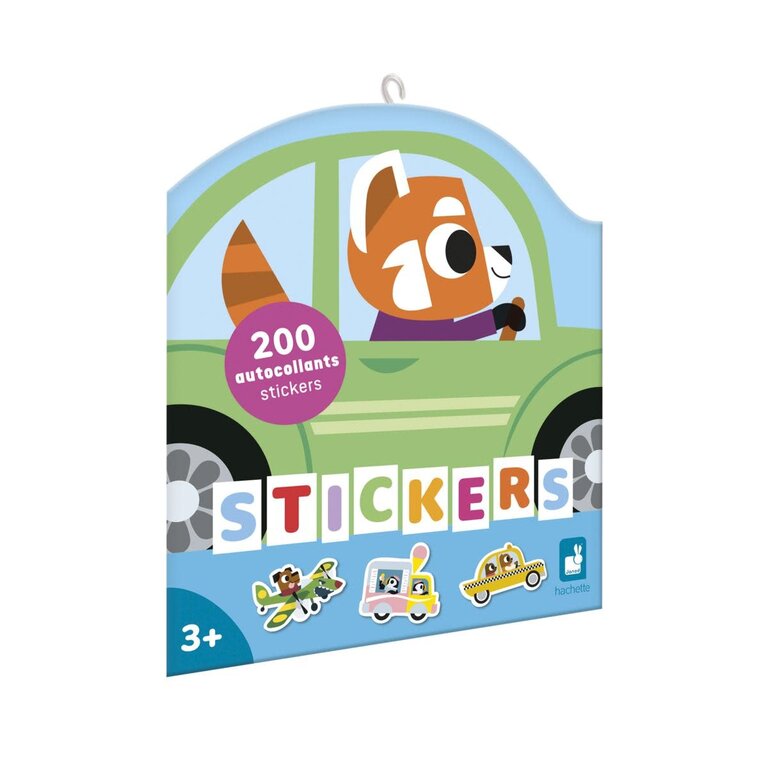 Janod Voertuigstickers 200Pcs