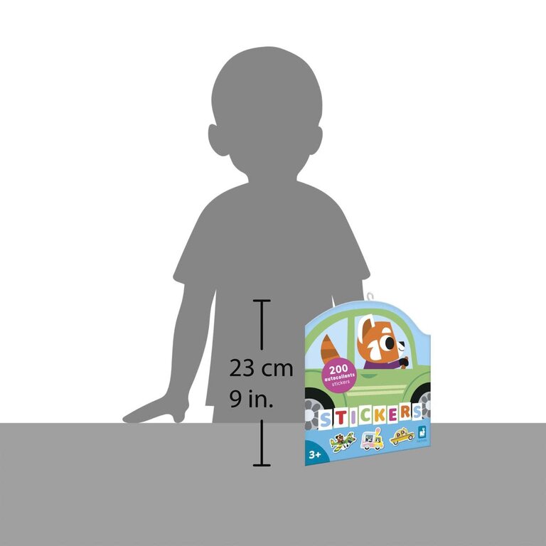 Janod Voertuigstickers 200Pcs