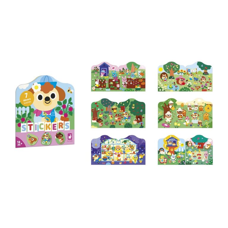 Janod Stickerboedk - De Tuin