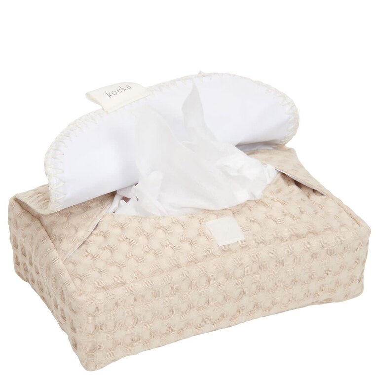 Koeka Hoes Voor Babydoekjes Wafel Antwerp Sand