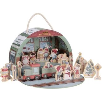 Little Dutch Advent treinbaan FSC