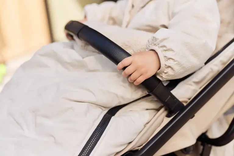 Jollein Voetenzak buggy/kinderwagen - Embossed Sand