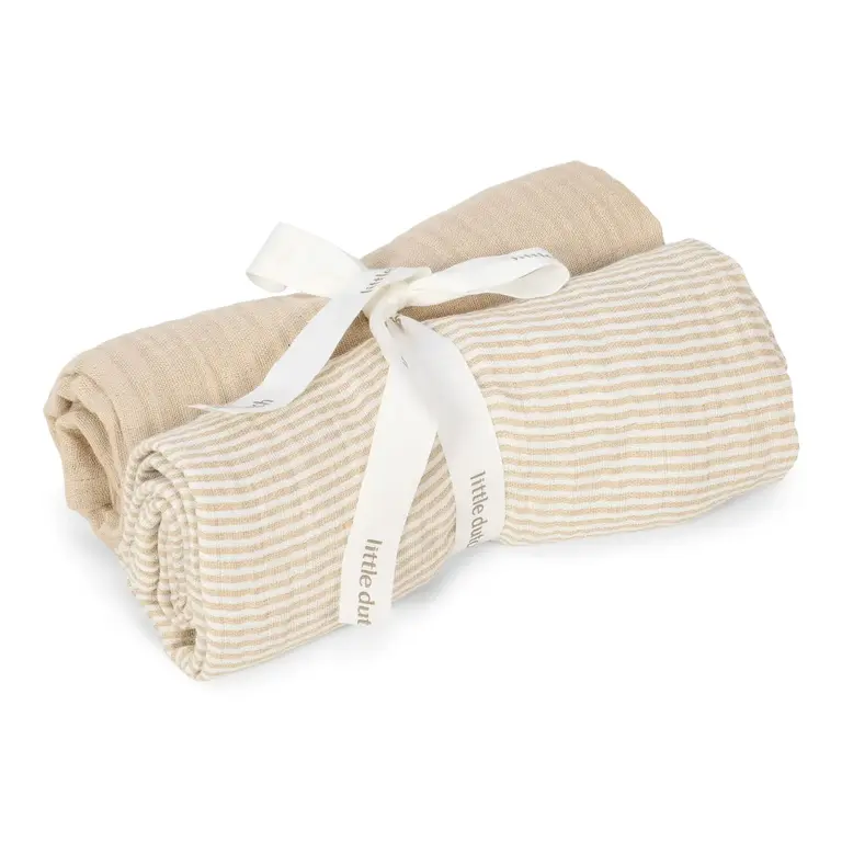 Little Dutch Swaddle - Beige - Pure Soft Beige 70x70cm