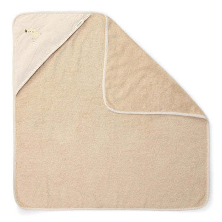 Little Dutch Badcape geborduurd Baby Bunny - 75x75cm