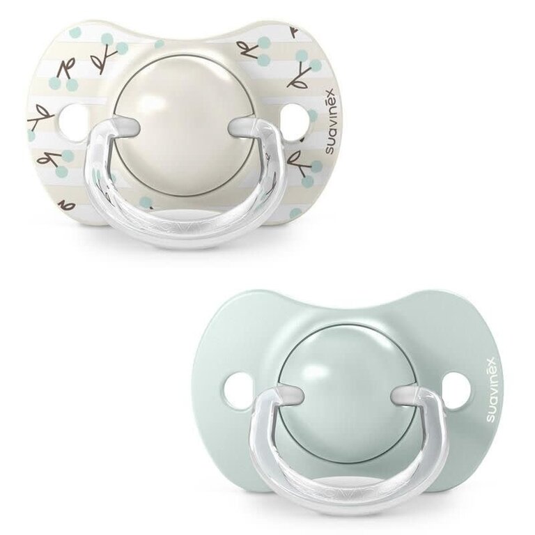 Suavinex Set 2 Symmetrische fopspeen SX Pro 0/6m Birdies Groen