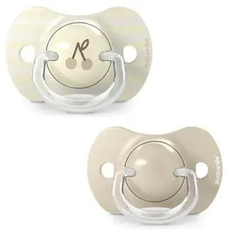 Suavinex Set 2 Symmetrische fopspeen SX Pro 18m+ Birdies Beige