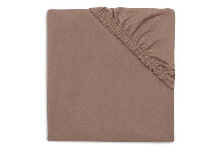 Jollein Hoeslaken Boxmatras - Jersey 75x95cm Milky Coffee