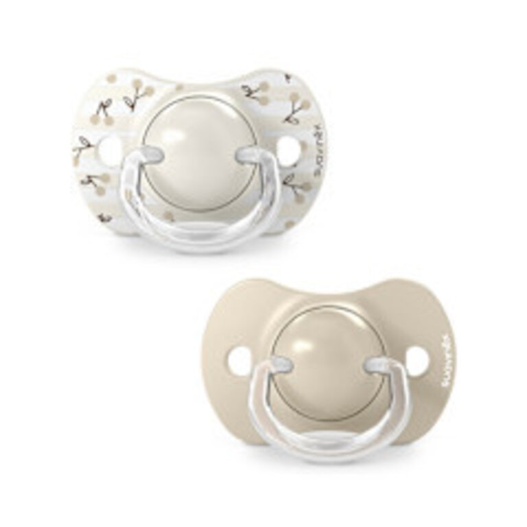 Suavinex Set 2 Symmetrische fopspeen SX Pro - Birdies Beige