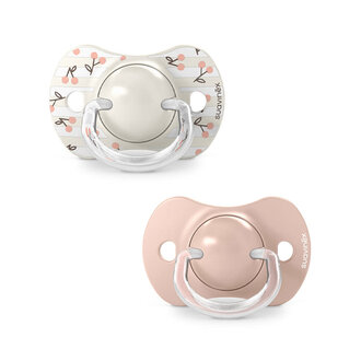 Suavinex Set 2 Symmetrische fopspeen SX Pro - Birdies Roze