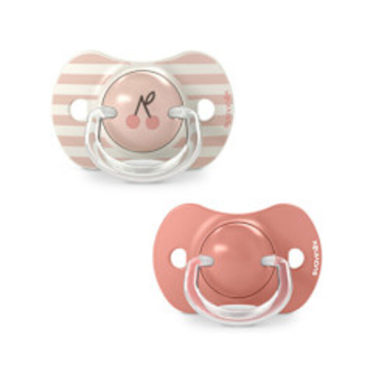 Suavinex Set 2 Symmetrische fopspeen SX Pro - Birdies Roze