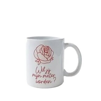 Minimou Coffeemug - Wil jij mijn meter worden? - Pink rose