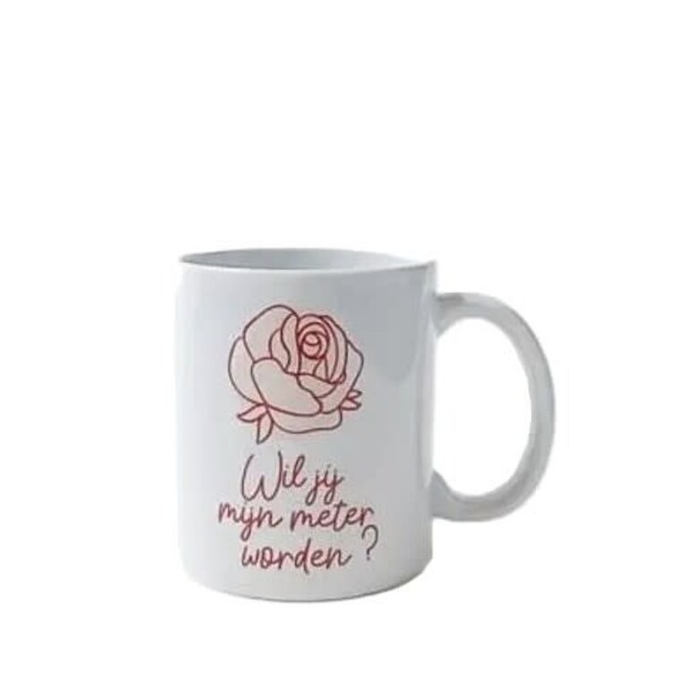Minimou Coffeemug - Wil jij mijn meter worden? - Pink rose